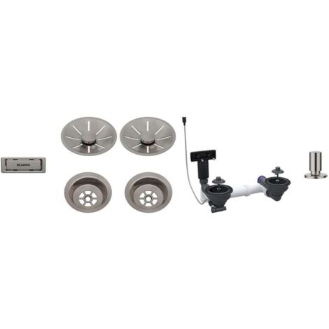 Blanco Complementi per lavelli - Kit di scarico InFino, con comando dello scarico, color platino 207445