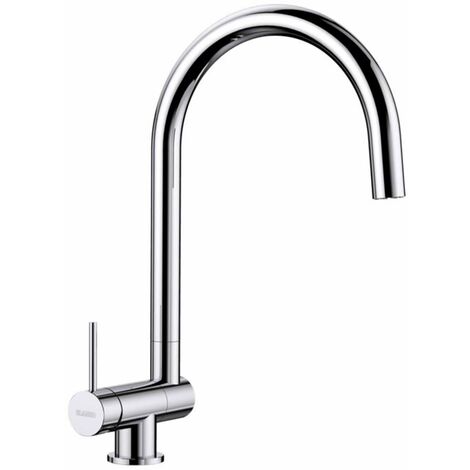 Blanco – Mitigeur de cuisine rabattable 356mm – Bec pivotant 360° – Débit 12,6 L/min – Raccords flexibles G 3/8 – Montage mono-trou sous fenêtre