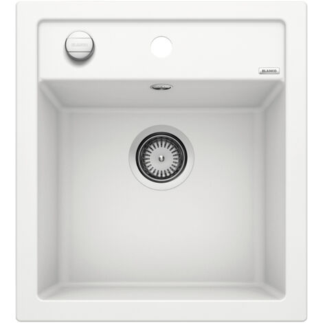 Blanco Dalago 45 - Lavello in silgranit, 47x51 cm, con comando piletta di scarico, bianco 517160