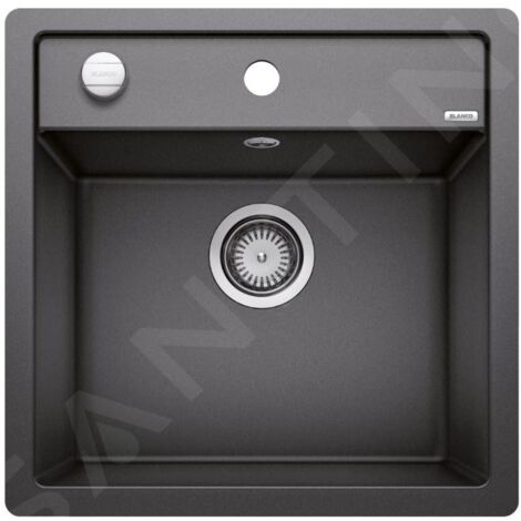 Blanco Dalago 5 - Évier en silgranite, 505x500 mm, avec commande de vidage, anthracite 518530