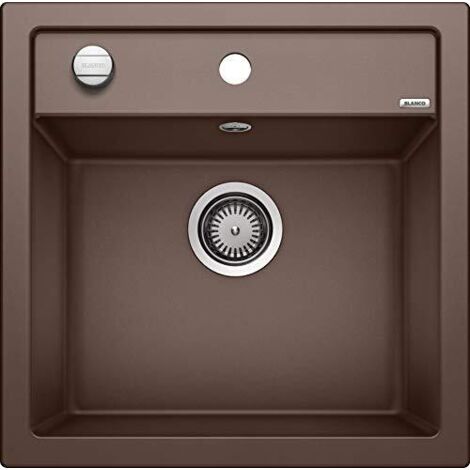 Blanco Dalago 5 - Lavello in silgranit, 52x51 cm, con comando piletta di scarico, caffé 518529
