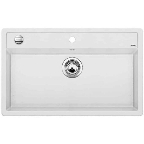 Blanco Dalago 8 - Évier en silgranite, 815x510 mm, avec commande de vidage, blanc 516633