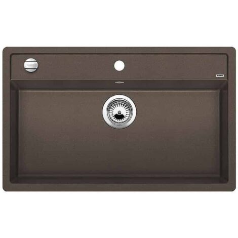 Blanco Dalago 8 - Évier en silgranite, 815x510 mm, avec commande de vidage, café 516638