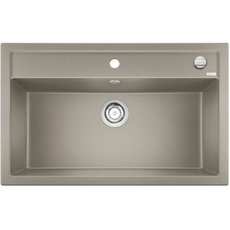 Blanco Dalago 8 - Évier en silgranite, 82x51 cm, avec commande de vidage, tartufo 517323