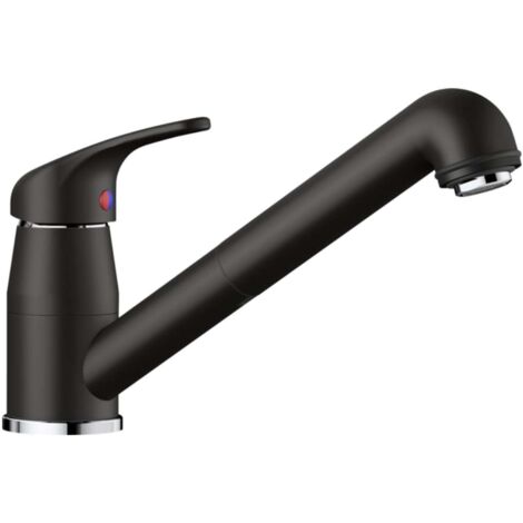 Blanco Daras S - Küchenarmatur, mit ausziehbarem Anschluss, Schwarz 526153