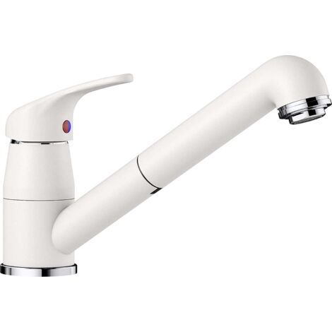 Blanco Daras S - Küchenarmatur, mit ausziehbarem Anschluss, Weiß 517735