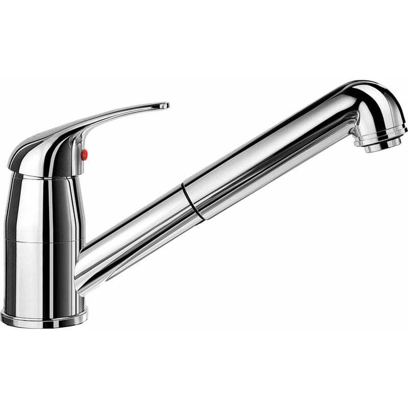 Blanco - Daras s - Mitigeur d'évier avec douchette extractible, chrome 517731