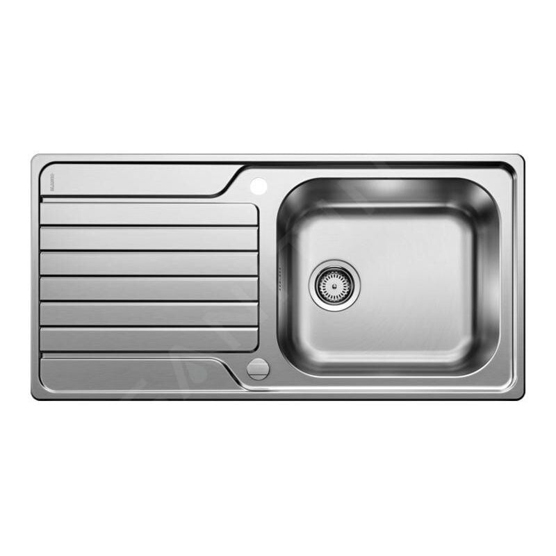 Blanco - Dinas xl 6 - Évier, 1000x500 mm, avec commande du vidage, inox brossé 524255