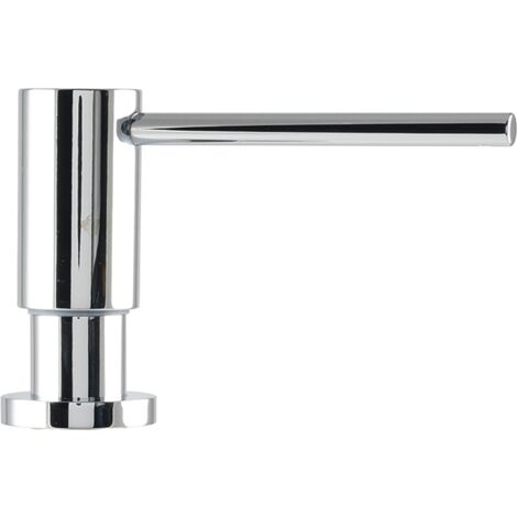 Blanco Einbau Spülmittelspender 500ml - Pumpspender Befüllung von oben, Bohrlochdurchmesser ø 35mm, Metall verchromt
