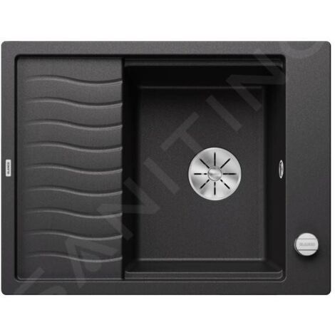 Blanco Elon 45 - Évier en silgranit, 650x500 mm, avec commande de vidage et accessoires, InFino, anthracite 524814