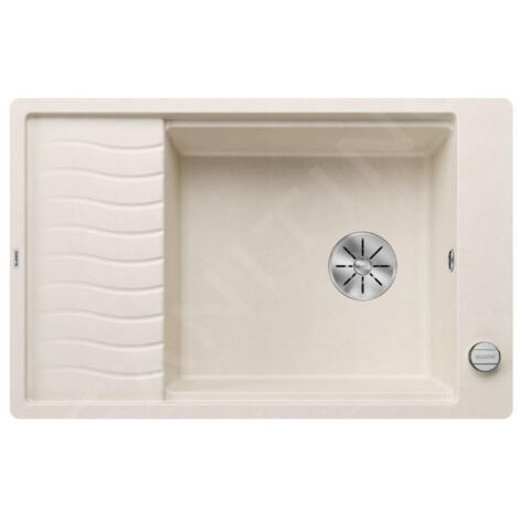 Blanco Elon XL 6 - Évier en silgranit, 770x490 mm, avec commande de vidage et accessoires, InFino, blanc doux 527071