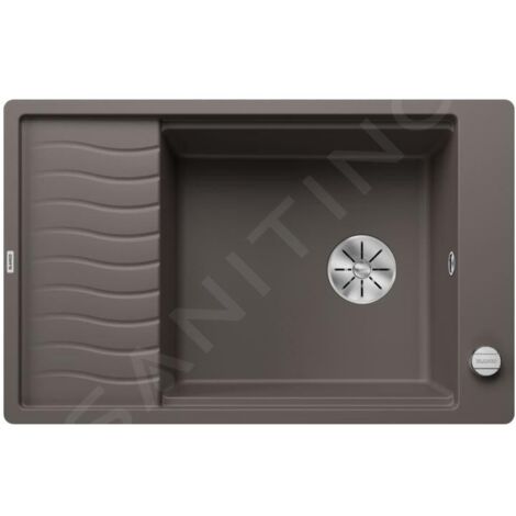 Blanco Elon XL 6 - Évier en silgranit, 770x490 mm, avec commande de vidage et accessoires, InFino, gris 527254