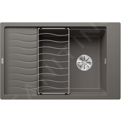 Blanco Elon XL 6 - Évier en silgranit 780x500 mm, avec accessoires, InFino, gris 527252