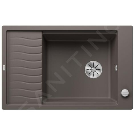 Blanco Elon XL 6 - Évier en silgranit, 780x500 mm, avec commande de vidage et accessoires, InFino, gris 527253