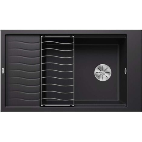 Blanco Elon XL 8 - Évier en silgranit, 86x50 cm, avec accessoires, noir 525886