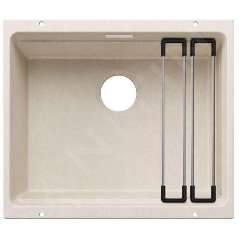 Blanco Etagon 500 - Évier en silgranit 50x40 mm, avec accessoires, blanc soft 527756