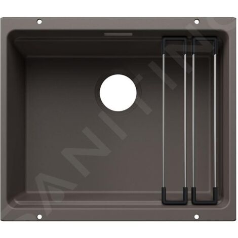 Blanco Etagon 500 - Évier en silgranit 50x40 mm, avec accessoires, gris volcan 527755