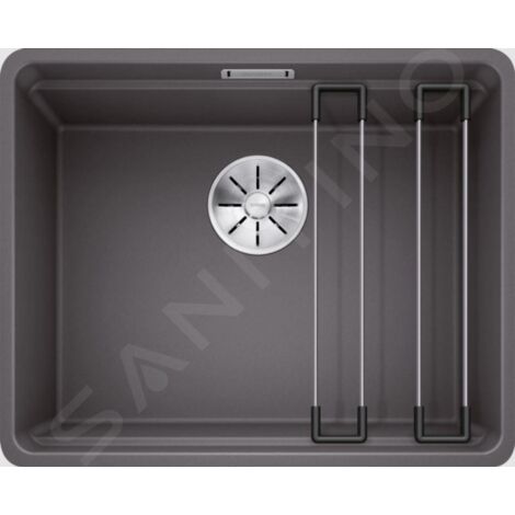 Blanco Etagon 500 - Évier en silgranit, 527x427 mm, avec rails, gris rocher 526344