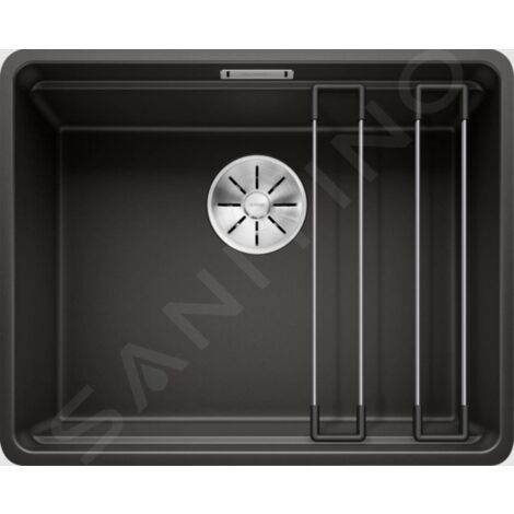 Blanco Etagon 500 - Évier en silgranit, 527x427 mm, avec rails, noir 526349