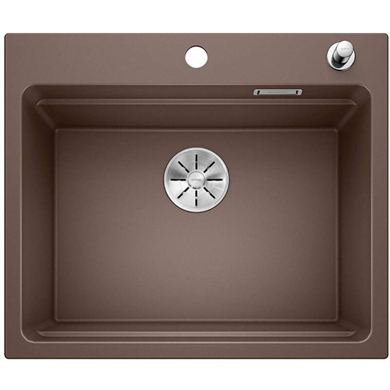 Image of Etagon 6 524538 Lavello da Cucina in Granito per Basi di Lavello con Larghezza di 60 cm, silgranit, Marrone - Blanco