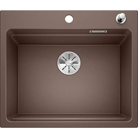 BLANCO ETAGON 6 524538 Lavello da Cucina in Granito per Basi di Lavello con Larghezza di 60 cm, SILGRANIT, Marrone