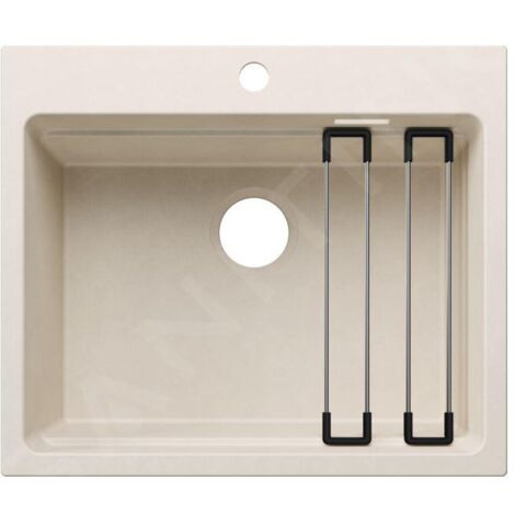 Blanco Etagon 6 - Évier en silgranit 60x51 mm, avec accessoires, blanc soft 527748