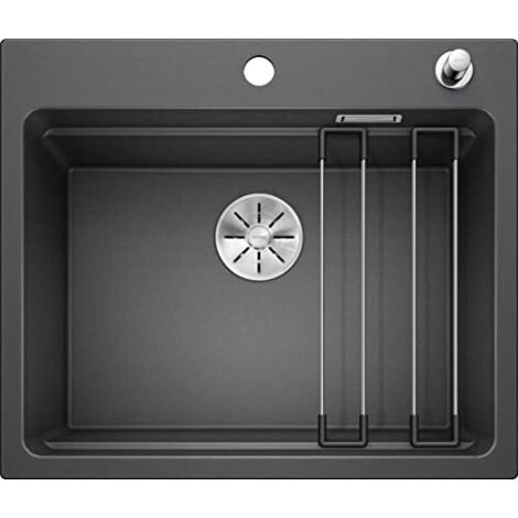 Blanco Etagon 6 - Lavello in silgranit, 60x51 cm, con guide scorrevoli, InFino, antracite 524529