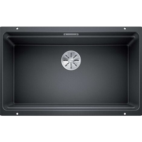 Blanco Etagon 700 - Silgranitspüle, 73x46 cm, mit Schienen, Schwarz 525891