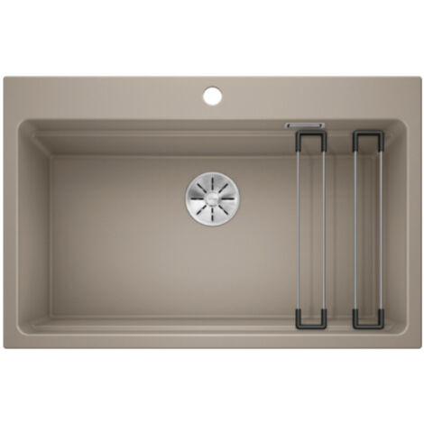 Blanco Etagon 8 - Évier en silgranite, 780x510 mm, avec rails, tartufo 525194