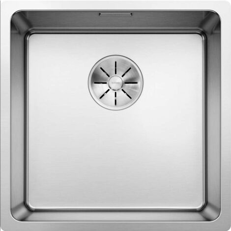 Blanco – Évier 1 bac inox 440x440 mm – Montage sous plan de travail – Trop-plein dissimulé C-overflow® – Système de vidage InFino® – 522959