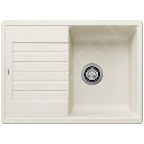Blanco – Évier en silgranit 1 bac 68x50 cm – Couleur blanc doux – Montage par le dessus – Profondeur 190 mm – SKU 527197