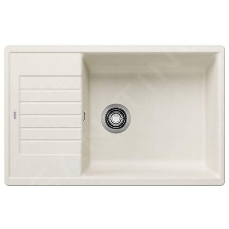 Blanco – Évier en silgranit 1 bac 78x50 cm – Couleur blanc doux – Conception réversible – 527214