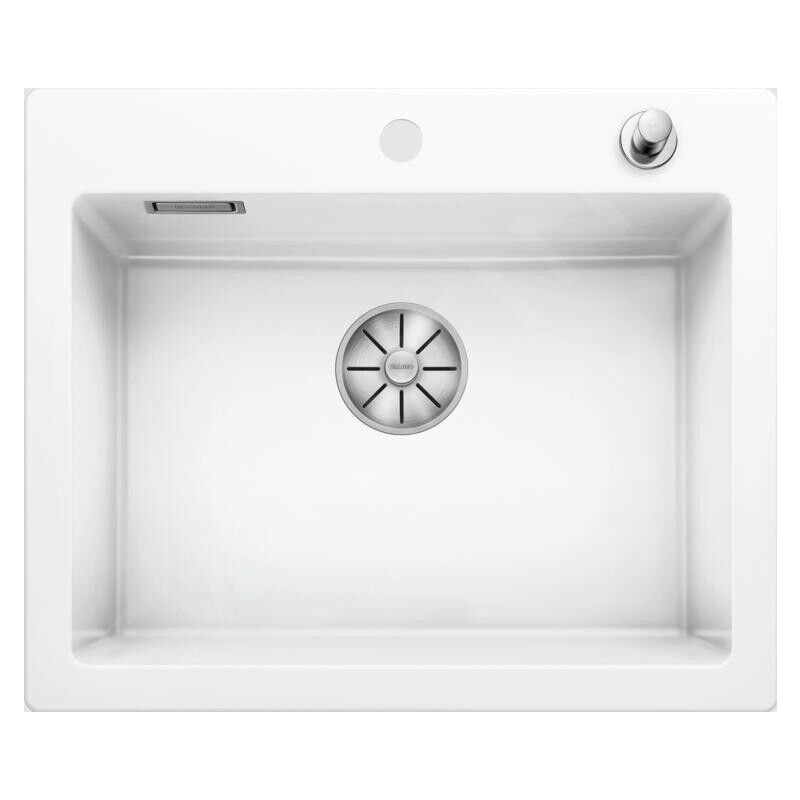 Blanco Palona 6 - Évier en céramique, 615x510 mm, avec commande de vidage, blanc brillant 524731