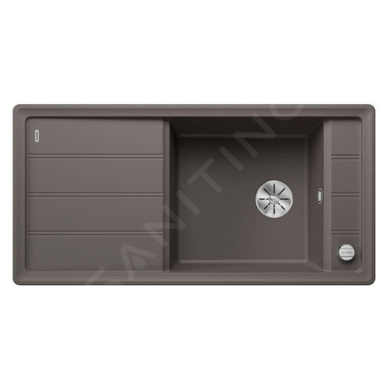 Blanco - Faron xl 6 - Évier en Silgranit, 1000x500 mm, avec commande de vidage, InFino, gris 527264