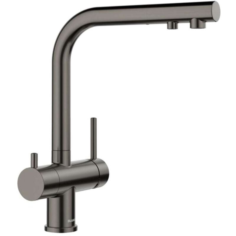 Blanco - Fontas ii - Mitigeur d'évier avec fonction filtre, acier foncé 527736