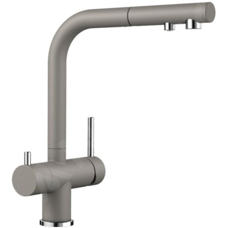 Blanco Fontas S II - Robinetterie d’évier avec douchette extractible et fonction filtrante, tartufo 525206