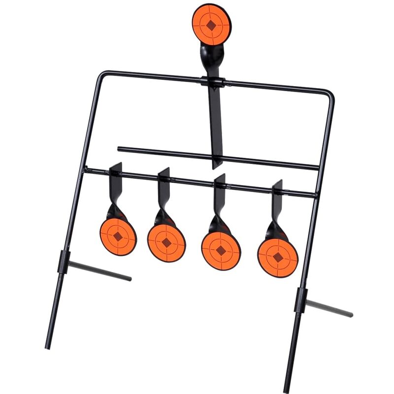 

vidaXL Objetivo de tiro giratorio con reinicio automático 4 + 1 figuras
