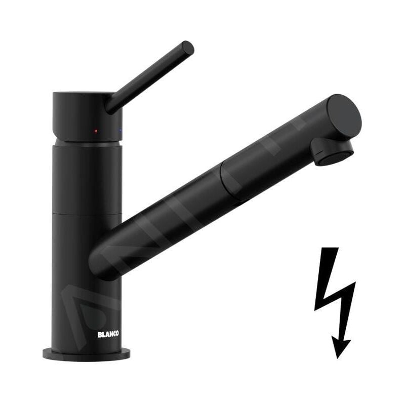 Blanco - Kano s - Mitigeur d'évier avec bec extractible, noir mat 527653