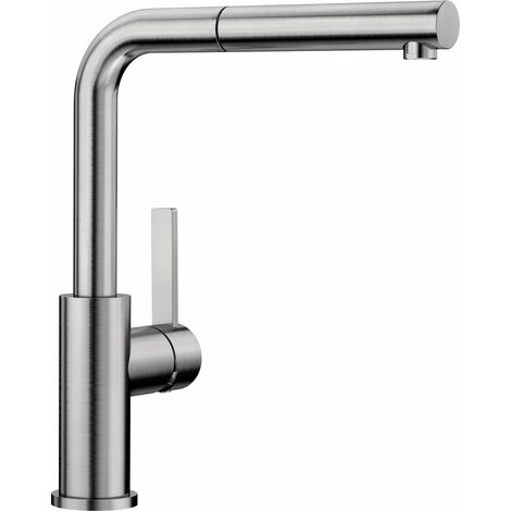 Blanco Lanora S - Mitigeur d’évier avec douchette extractible, inox brossé 523123