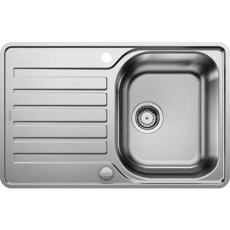 Blanco Lantos 45 - Évier, 77x49 cm, avec commande du vidage, inox brossé 519059
