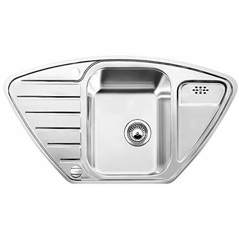 BLANCO LANTOS 9 E-IF – Évier d'Angle de Cuisine pour Meubles d'Angle de 90 cm ou Meu...