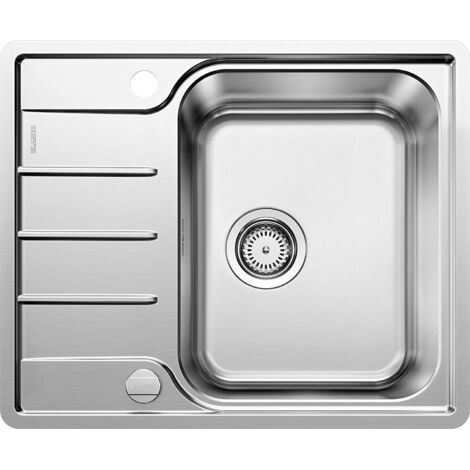 Blanco Lemis 45 - Évier, 61x50 cm, avec commande du vidage, inox brossé 525114