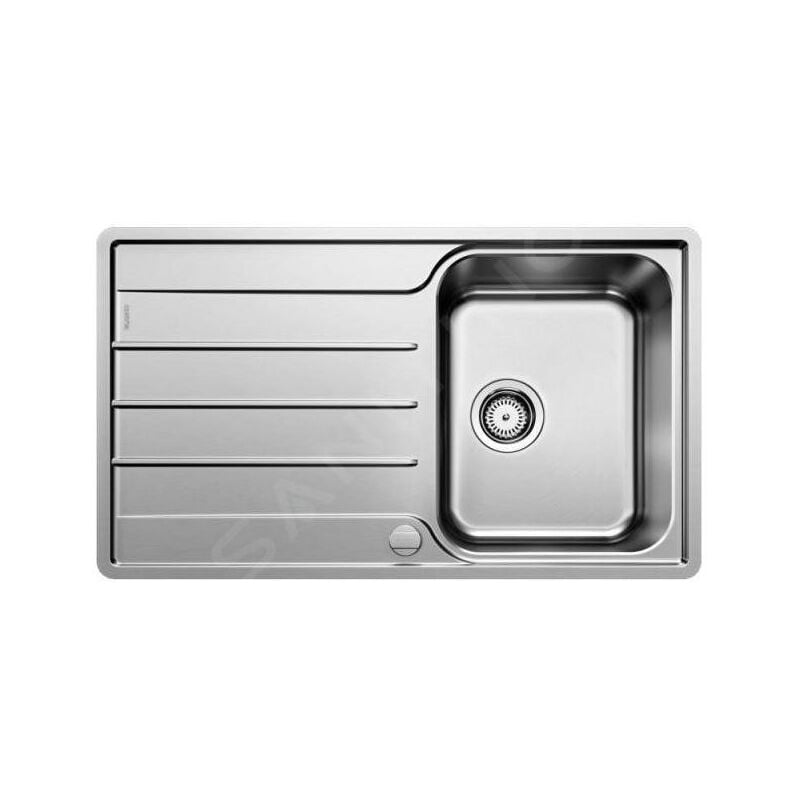 Blanco - Lemis 45 - Évier, 860x500 mm, avec commande du vidage, inox brossé 523031