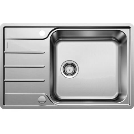 Blanco Lemis XL 6 - Évier, 78x50 mm, avec commande excentrique, inox 525110