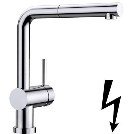 Blanco Linus S-F - Mitigeur d’évier avec douchette extractible, à basculer sous la fenêtre, chrome 514276