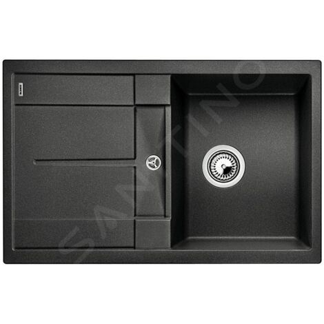 Blanco Metra 45 - Évier en silgranit, 780x500 mm, noir 525915
