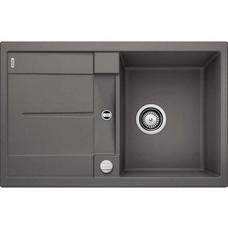 Blanco - Evier Metra 45S Silgranit - Gris Rocher - Vidage : Automatique