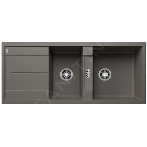 Blanco Metra 8 - Évier en silgranit, 1160x500 mm, gris 527303