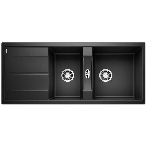 Blanco Metra 8 - Lavello in silgranit, 116x50 cm, nero 525934