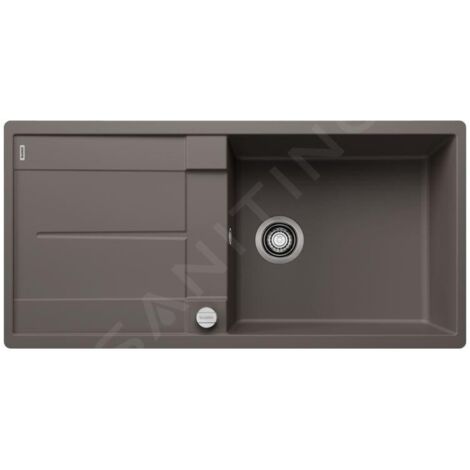 Blanco Metra XL 6 - Évier en silgranit, 990x490 mm, avec commande de vidage, gris 527308